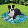 Unique Petz Cooling Tapete Redondo con Gel Diseño Verano Botánico Azul para Perro, Chico Unique Petz Cooling Tapete Redondo con Gel Diseño Verano Botánico Azul para Perro, Chico