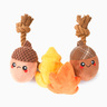 HugSmart Camping Juguete de Cuerda con Peluches Diseño Bellotas para Perro, Grande HugSmart Camping Juguete de Cuerda con Peluches Diseño Bellotas para Perro, Grande