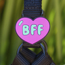 Jiby Charm para Personalizar Arnés Collar o Correa Diseño Corazón Bff, 1 pieza Jiby Charm para Personalizar Arnés Collar o Correa Diseño Corazón Bff, 1 pieza