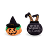 Bootique Halloween Set de Peluches Calabaza y Bruja para Perro, Chico Bootique Halloween Set de Peluches Calabaza y Bruja para Perro, Chico