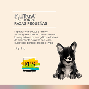 FullTrust Alimento para Perro Cachorro Raza Pequeña Receta Pollo y Res, 2 kg