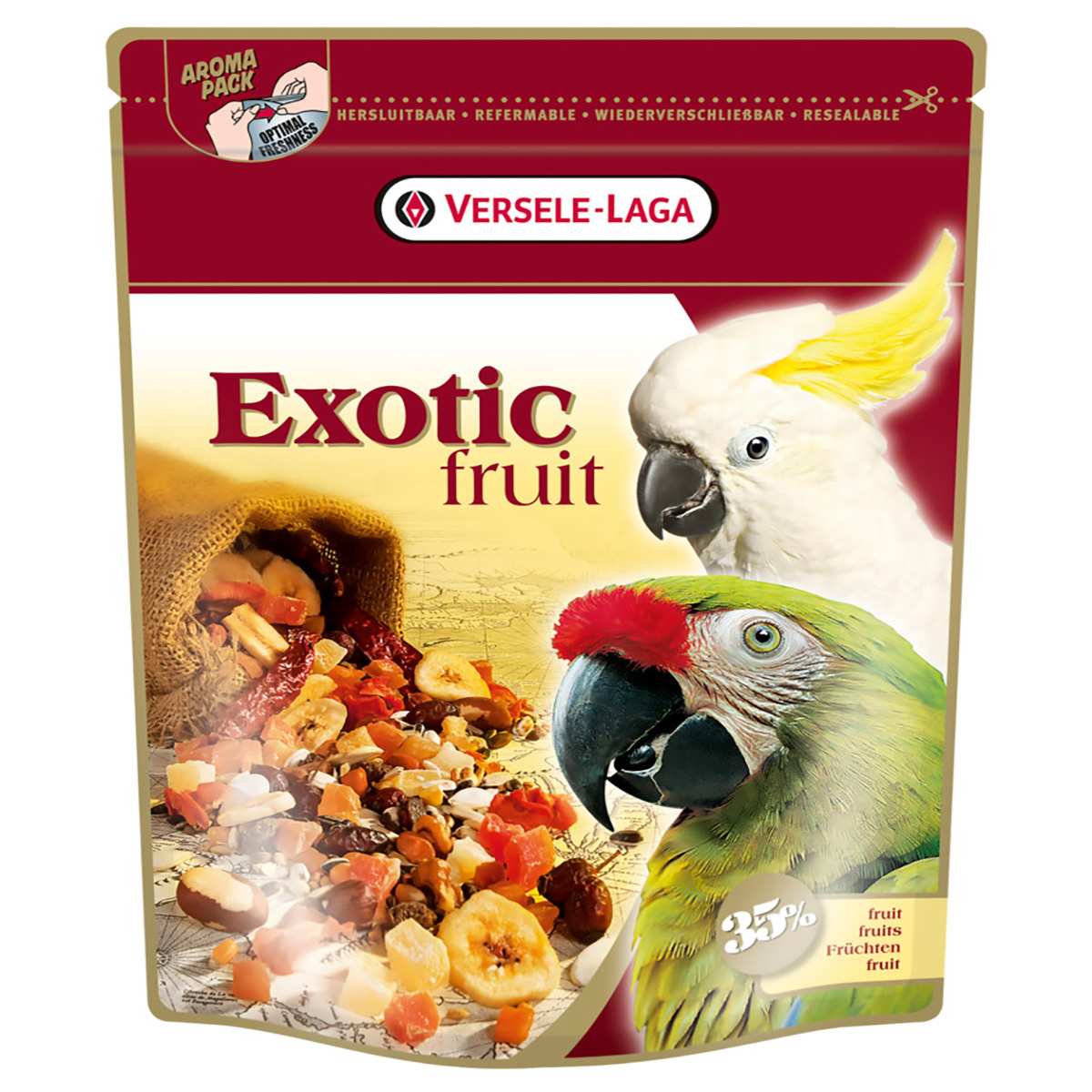 Versele-Laga Exotic Fruit Alimento Complementario para Loros, 600 g
