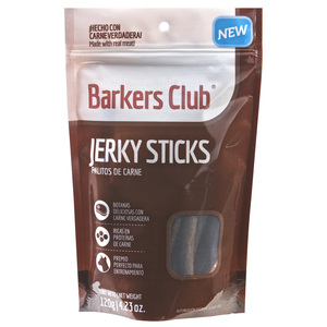 Barkers Club Jerky Sticks para Perro Receta de Res, 120 g