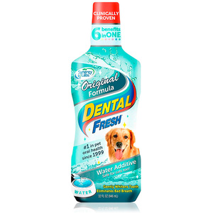 Synergy Labs Inc Dental Fresh Enjuague Bucal para Perro y Gato, 946 ml
