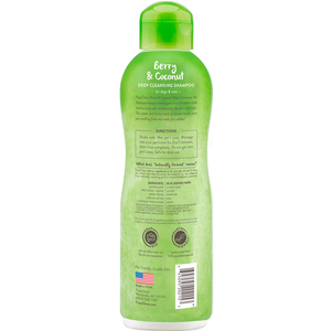 Tropiclean Shampoo de Limpieza Profunda con Aroma a Coco y Frutos Rojos para Perro y Gato, 592 ml