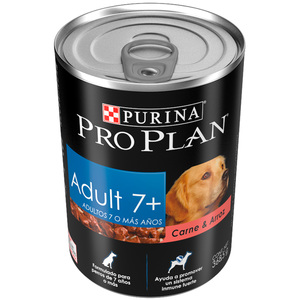 Pro Plan Alimento Húmedo para Perro Senior Todas las Razas Receta Carne y Arroz, 368.5 g