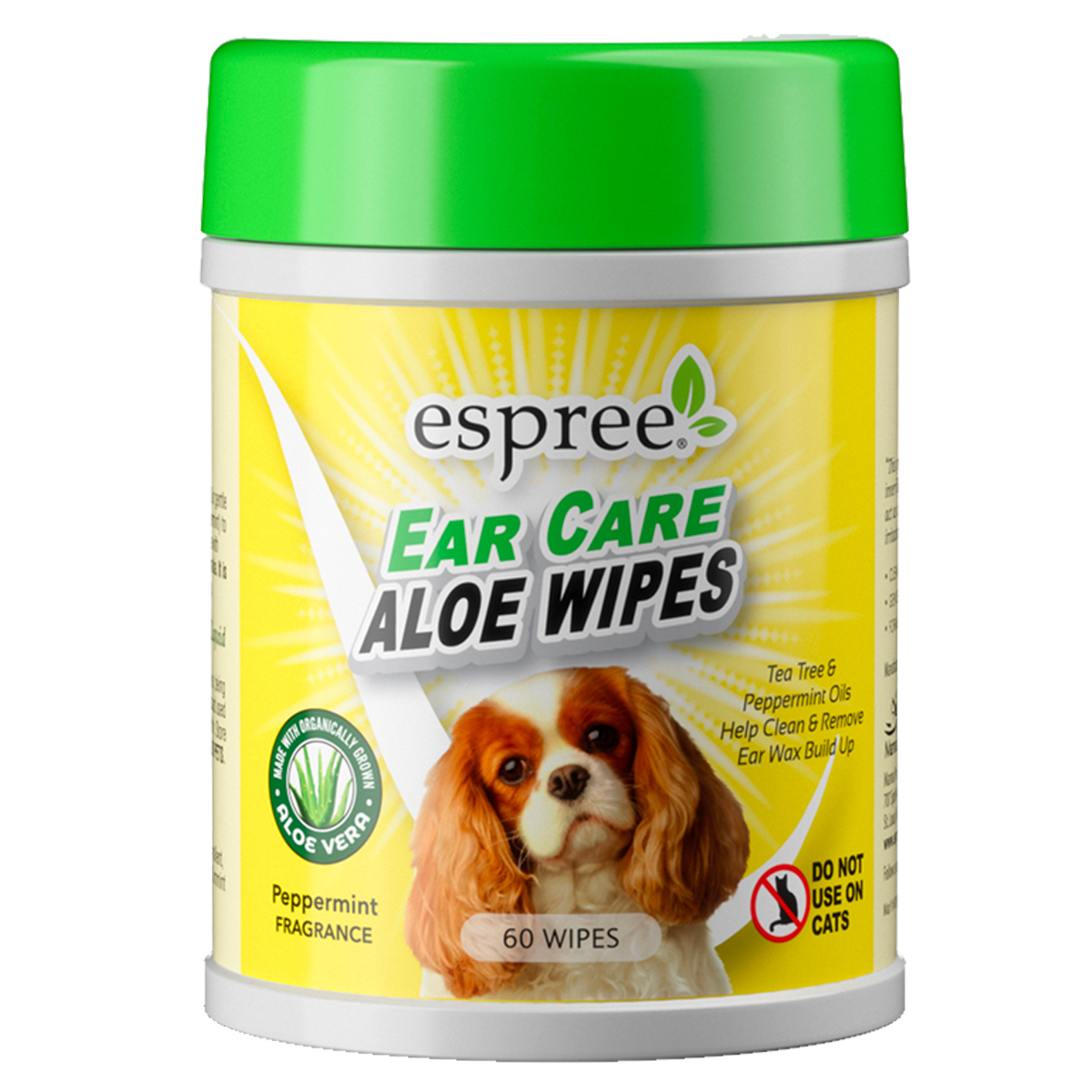 Espree Toallitas para Limpieza de Oídos para Perro con Aloe Aroma