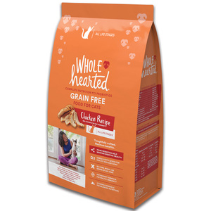 WholeHearted Libre de Granos Alimento Natural para Gato Todas las Edades Receta Pollo, 5.4 kg