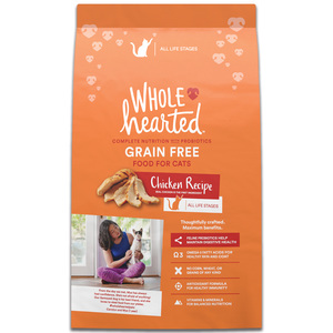 WholeHearted Libre de Granos Alimento Natural para Gato Todas las Edades Receta Pollo, 1.1 kg