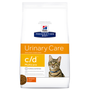 Hill's Prescription Diet c/d  Alimento Seco Cuidado Urinario para Gato Adulto, 3.9 kg