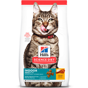 Hill's Science Diet Adult 7+ Indoor Comida Seca para Gatos Adultos Mayores de Interiores, 2.3 kg