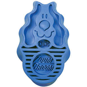 Kong Cepillo de Goma Zoom Groom Azul  para Perro