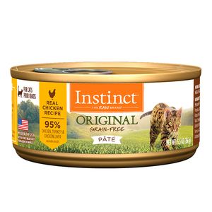 Instinct Original Alimento Húmedo para Gato Todas las Edades Receta Pollo, 156 g
