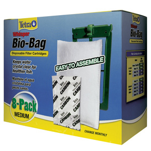 Tetra Bio-Bag Cartucho para Filtro Desechable Mediano, 8 Piezas
