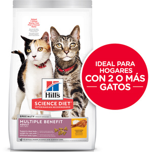 Hill's Science Diet Múltiple Benefit Alimento Seco para Gato Adulto Receta Pollo, 7 kg