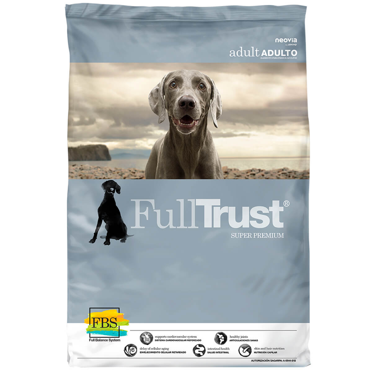 FullTrust Alimento para Perro Adulto Raza Mediana/Grande Receta Pollo y Res, 2 kg