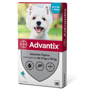 Advantix Pipeta Antiparasitaria Externa para Perro, 4 a 10 kg