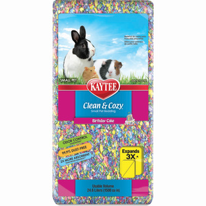 Kaytee Sustrato de Papel Clean & Cozy Multicolor para Pequeñas Mascotas, 24.5 L