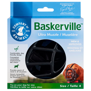 Baskerville Bozal Ultra Tipo Canastilla Moldeable para Perro, Grande