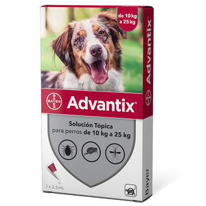 Advantix Pipeta Antiparasitaria Externa para Perro, 10 a 25 kg