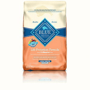 Blue Buffalo Life Protection Formula Alimento Natural para Cachorro Raza Grande Receta de Pollo y Arroz Integral, 6.8 Kg