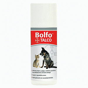 Bayer Bolfo Talco Antipulgas para Perro y Gato, 100 g