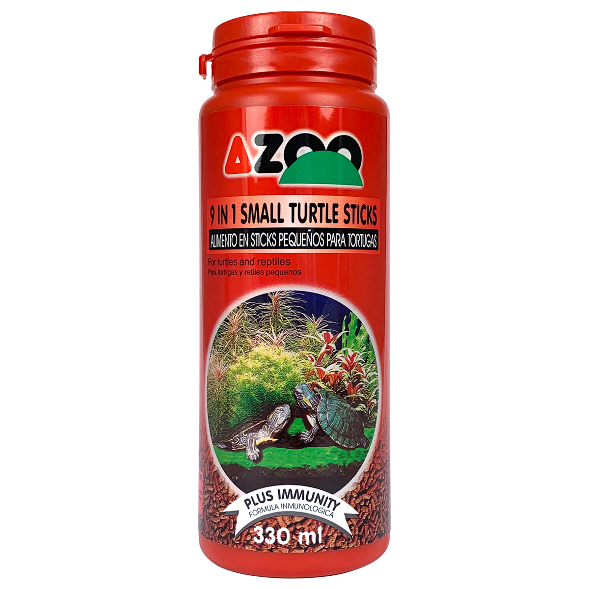 Azoo 9 en 1 Alimento Tipo Sticks Flotantes para Tortugas Acuáticas Jóvenes y Reptiles, 95 g