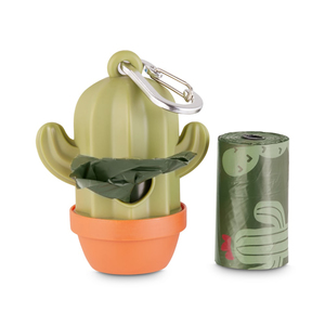 Sophresh Dispensador de Bolsas para Desechos Diseño Cactus, Verde